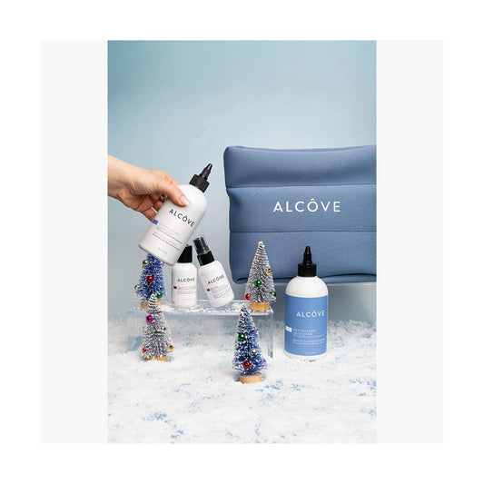 Alcôve Hair Care Set: Daily Shampoo, Conditioner, Multitasking Mist & Styling Jelly