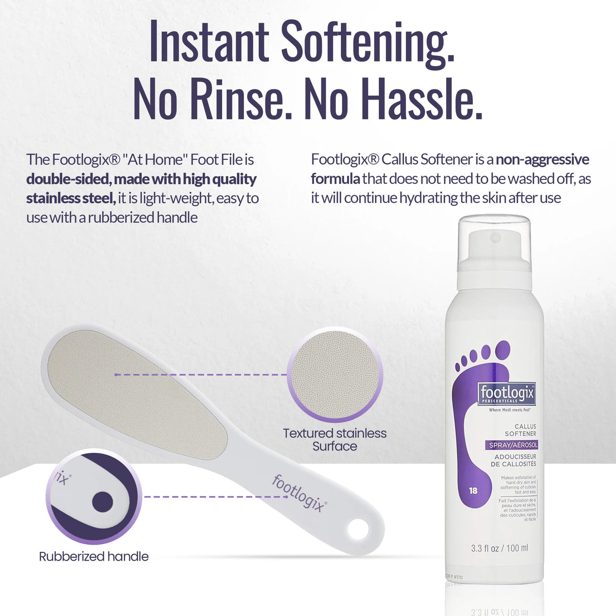 Ultimate At-Home Foot Care Combo – Callus Softener & Foot File