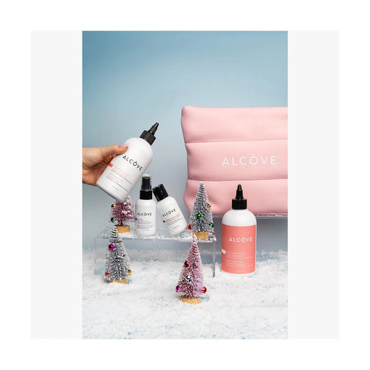 Alcôve Volumizing Hair Set: Shampoo, Conditioner, Styling Cream & Mist